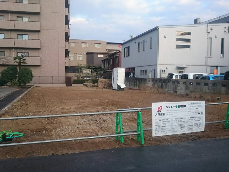 工事が終わり更地になったイメージ画像